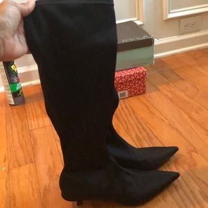 Zara kitten heel sock boot size 41